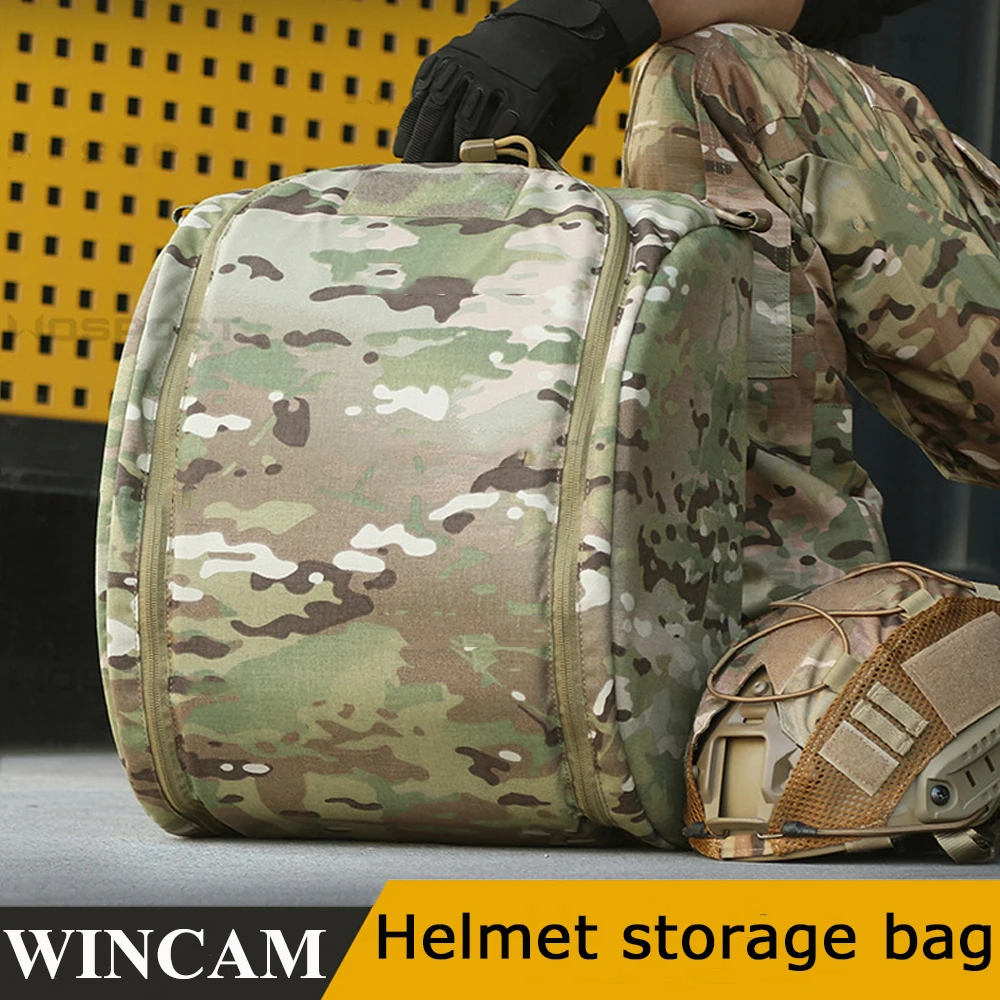 Cycling Gear Helmet - Camo Tactical Fast Helmet Bag Militar
