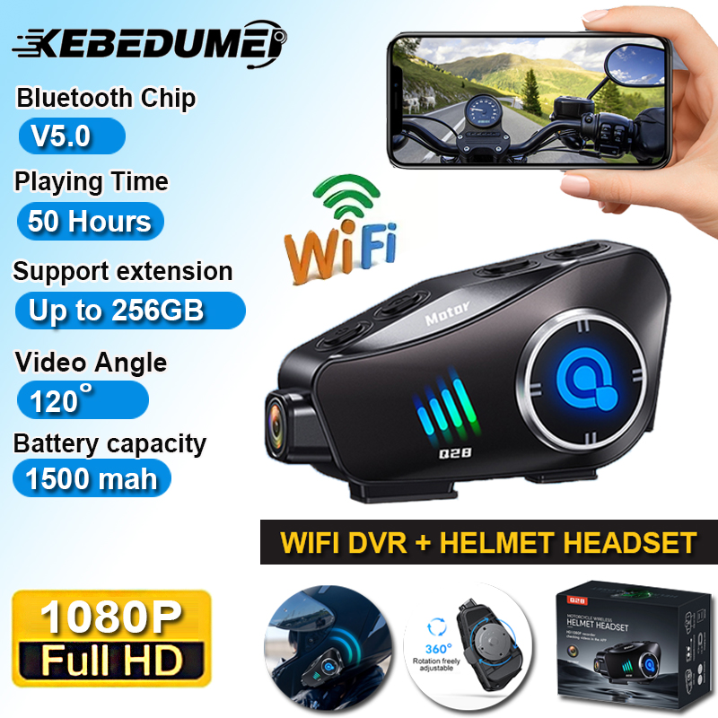 Cycling Gear Helmet - With 32G TF Card Motorcycle DVR