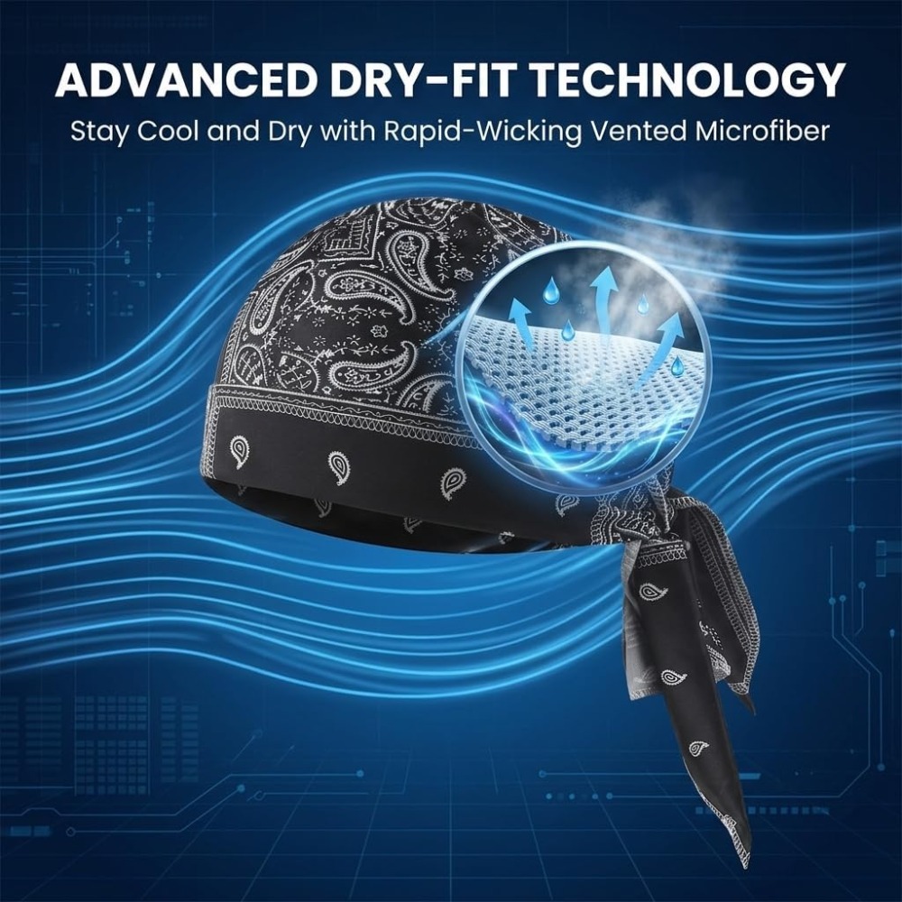 1-5pcs Cooling Skull Cap Helme - Cycling Gear Helmet review and price