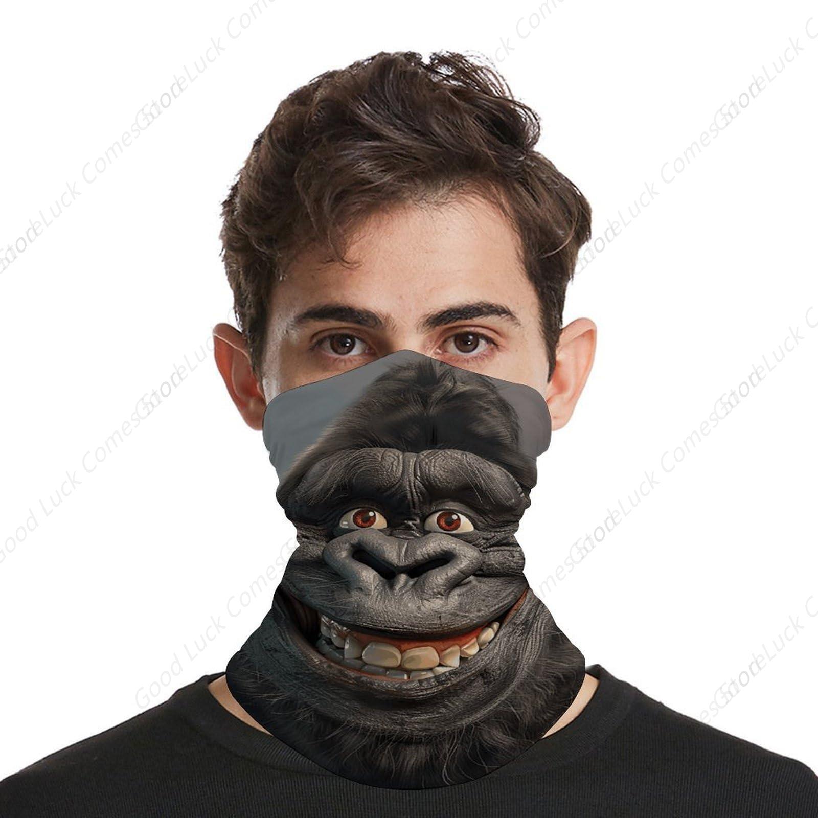 Smiling Gorilla Photo Bandana  - Cycling Face Mask review and price