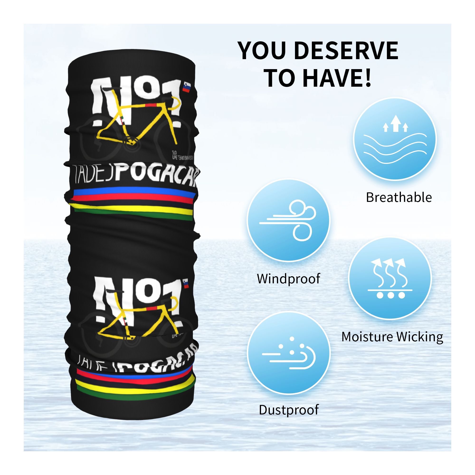 Tadej Pogacar Bicycling  Banda - Cycling Face Mask review and price