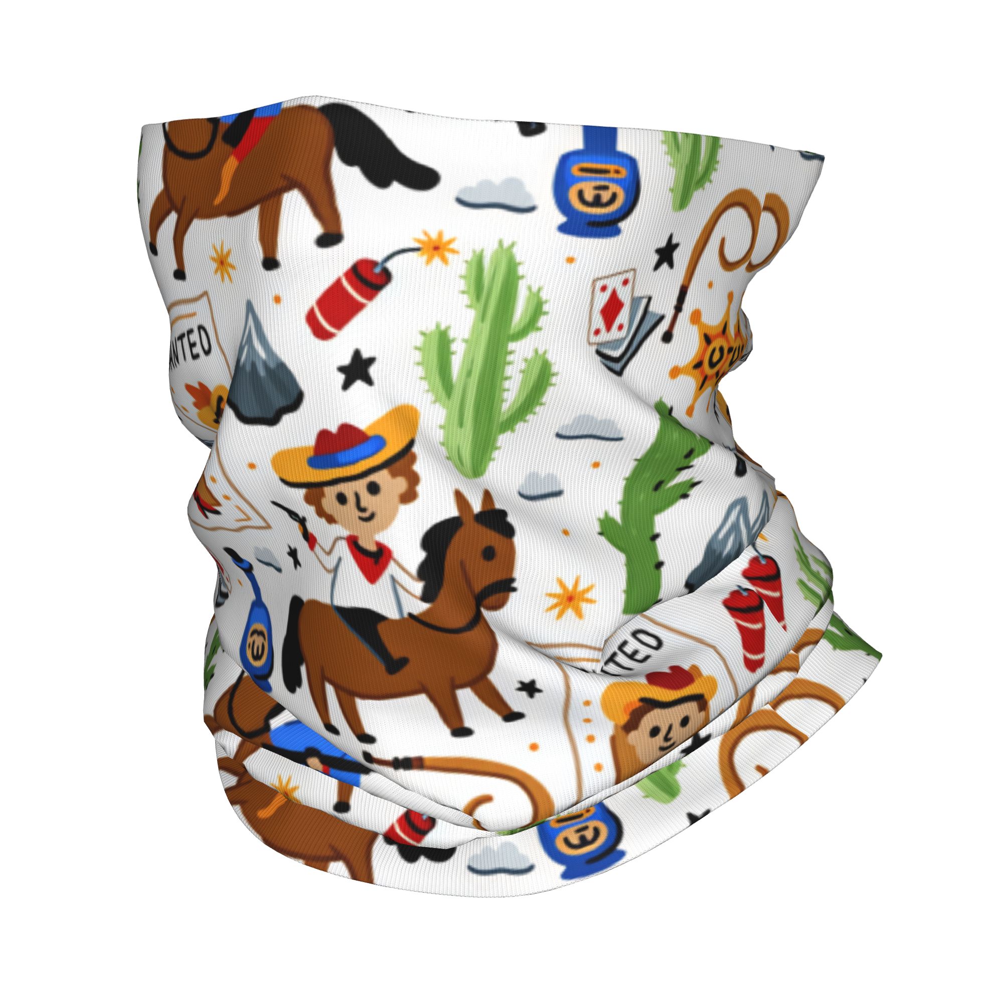 Cartoon Kids Western Cowboy Ba - Cycling Face Mask review and price