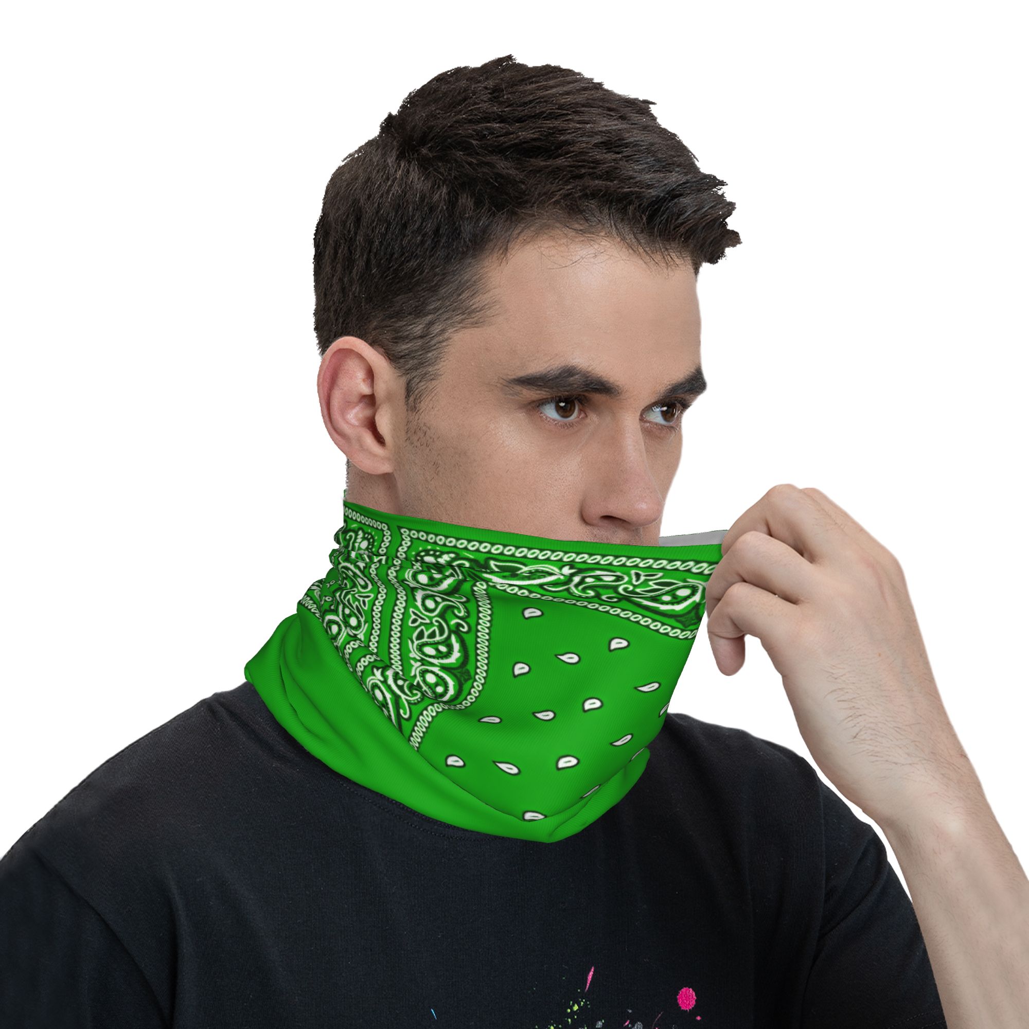 green Bandana  Cool Cycling Ma - Cycling Face Mask review and price
